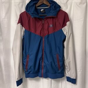 Nike Sportswear Windrunner Jacket Men's Small Blue Full Zip Hood 727324-475 READ